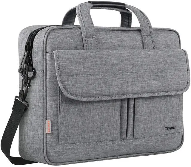 Main image of Taygeer Laptop Bag for Men, Water Resistant Crossbody Messenger Shoulder Bag for Business, Professional Premium Office Briefcase, Portable 15.6 Inch Carry On Laptop Case for Notebook/Computer, Grey