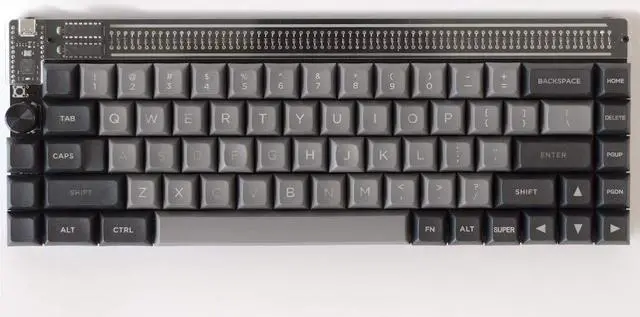 Main image of nullbits Nibble 65% 72 Key Programmable QMK Mechanical Keyboard Kit (Black)