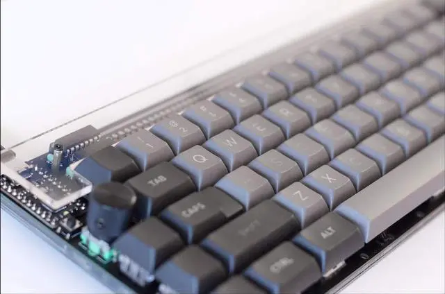Alt view image 3 of 5 - nullbits Nibble 65% 72 Key Programmable QMK Mechanical Keyboard Kit (Black)
