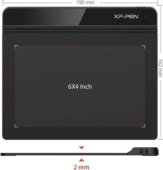 Alt view image 3 of 5 - XP-Pen StarG640 6x4 Inch Ultrathin Tablet Drawing Tablet & Professional Artist Lycra Glove(Suitable for Right Hand and Left Hand Free Size)
