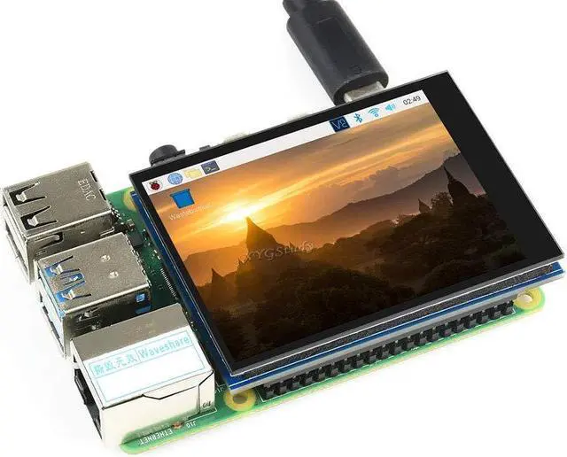 Alt view image 4 of 5 - 2.8 inch IPS 480×640 Display LCD DPI Interface Capacitive Touch Screen Fully Laminated Toughened Glass Cover Supports Raspbian Kali Raspberry Pi 4B/3B+/3B/2B/Zero/Zero W WH @XYGStudy