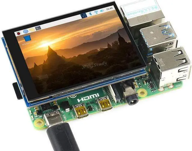 Alt view image 3 of 5 - 2.8 inch IPS 480×640 Display LCD DPI Interface Capacitive Touch Screen Fully Laminated Toughened Glass Cover Supports Raspbian Kali Raspberry Pi 4B/3B+/3B/2B/Zero/Zero W WH @XYGStudy