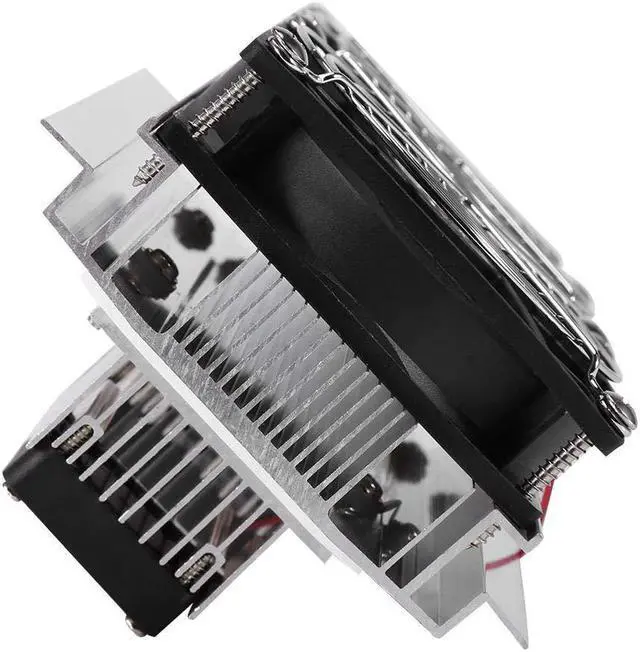 Alt view image 4 of 5 - Oumefar Dual-core Thermoelectric Peltier Cooling System Semiconductor Refrigeration Cooler Kit with Power for Plate Cooling Pet Bed Cooling etc