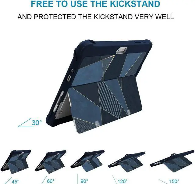 Alt view image 3 of 5 - Youtec for Surface Go 3 Case Surface Go 2 Case, Surface Go Case, Shockproof Rugged Folio Surface Go 3/ Go 2/ Go Protective Case Cover Compatible with Microsoft Surface Go 2/ Go 3/ Go 10 inch Tablet