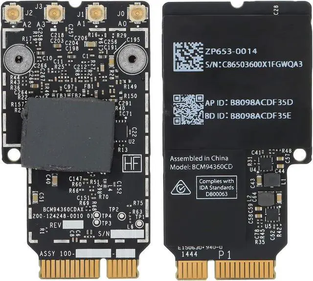 Alt view image 2 of 5 - BCM94360CD 802.11ac Network Adapter Card Accessory for Broadcom for iMac 27inch