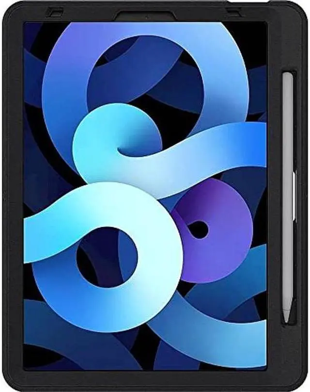 Alt view image 2 of 5 - SaharaCase Protection Case for Apple iPad Air 10.9" (4th Generation 2020 and 5th Generation 2022) [Shockproof Bumper] Rugged Antislip Grip Slim Kickstand Hand Strap - Black