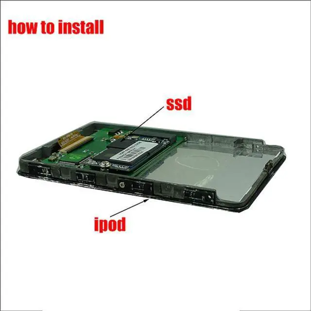 Alt view image 5 of 5 - SELLTOONE 128GB SSD for iPod Classic 6th 7th iPod Video 5Gen 5.5th Replace HS081HA MK8010GAH MK8022GAA MK1634GAL MK1231GAL ZIF CE Solid State Drive (128GB)
