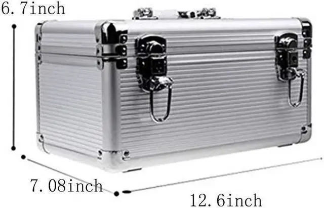 Alt view image 4 of 5 - SEAOCLOUD Hard Drive Case, 10-Bay Protection HDD Storage Box Suitcase, fit for 3.5" HDD