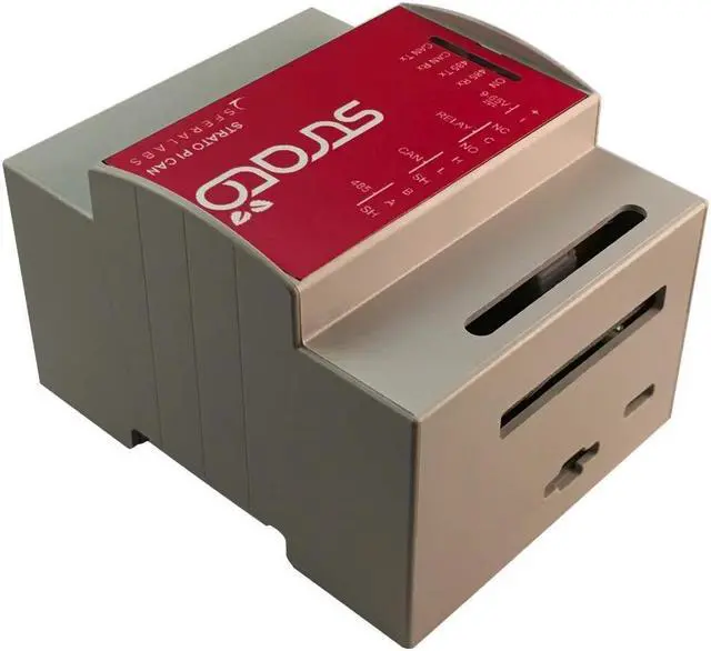 Alt view image 2 of 4 - Sfera Labs Strato Pi CAN Pi4B 4GB - DIN-Rail Case, 1 Relay, RS-485, CAN, Real Time Clock, Hardware Watchdog, Buzzer, Secure Element Chip, CE/FCC/IC/RoHS Compliant