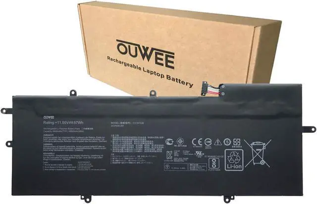 Main image of OUWEE C31N1538 Laptop Battery Compatible with ASUS ZenBook Q324UA UX360UA UX360UA-C4010T UX360UAK Series Notebook 0B200-02080000 11.55V 57Wh 4940mAh