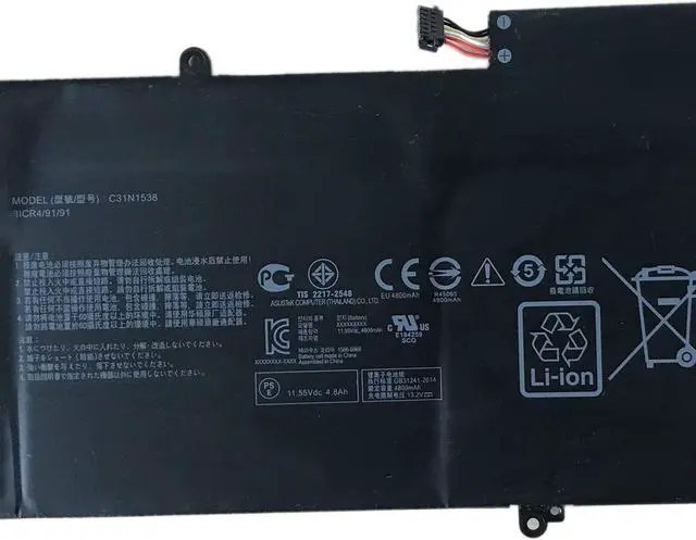 Alt view image 2 of 3 - OUWEE C31N1538 Laptop Battery Compatible with ASUS ZenBook Q324UA UX360UA UX360UA-C4010T UX360UAK Series Notebook 0B200-02080000 11.55V 57Wh 4940mAh