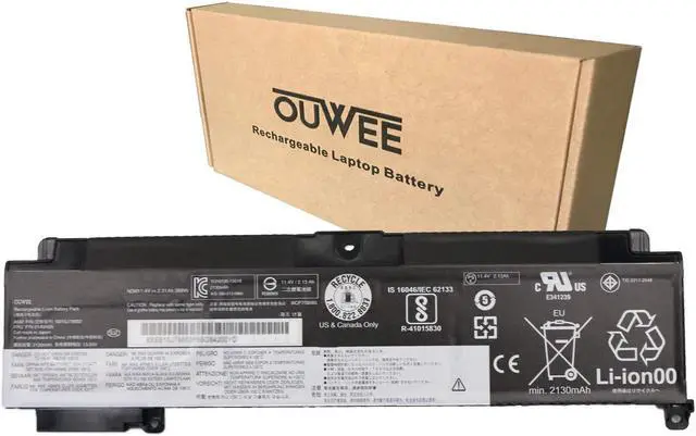 Main image of OUWEE 01AV405 SB10J79002 Laptop Battery Compatible with Lenovo ThinkPad T460S T470S Series Notebook 01AV406 SB10J79003 00HW038 00HW025 00HW024 01AV462 01AV407 01AV408 11.4V 26Wh 2310mAh