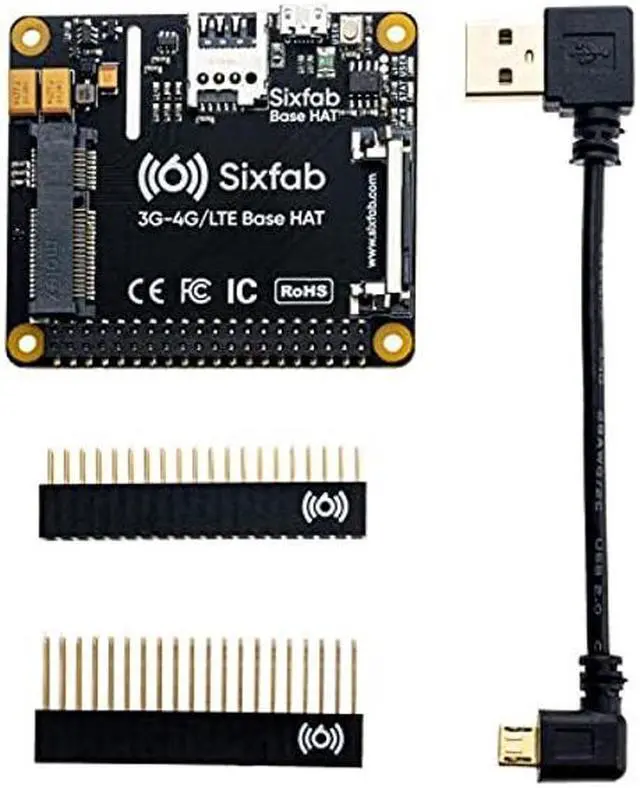 Alt view image 5 of 5 - Raspberry Pi 4G/LTE Cellular Modem Kit - Hardware | Global IoT SIM Card w $25 Free Credit | Free Cloud Software | Remote Network Monitoring | Remote Terminal Access