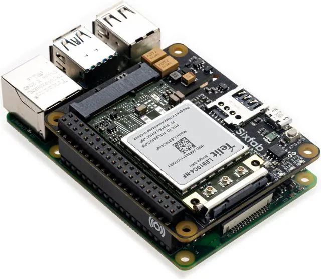 Alt view image 3 of 5 - Raspberry Pi 4G/LTE Cellular Modem Kit - Hardware | Global IoT SIM Card w $25 Free Credit | Free Cloud Software | Remote Network Monitoring | Remote Terminal Access