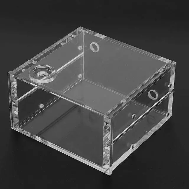 Alt view image 5 of 5 - 1.25L Acrylic Water Transparent PC CPU Water Block GQSX Y3 Water Cooling Reservoir Radiator Computer Accessories