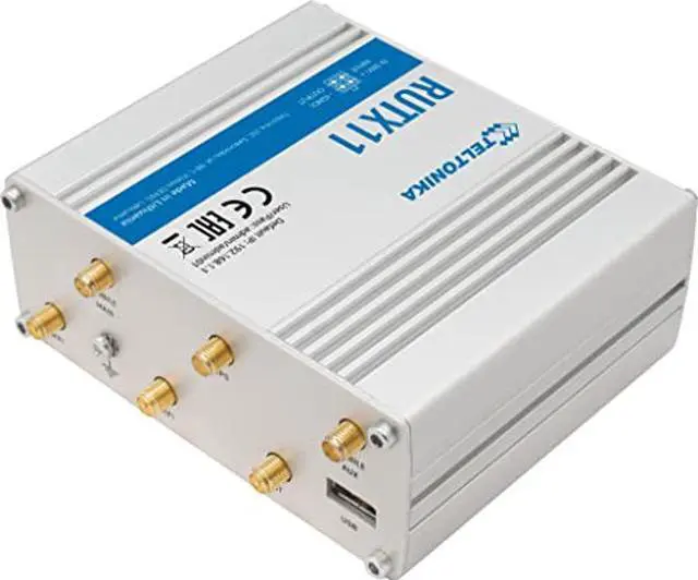 Alt view image 2 of 5 - Teltonika RUTX11 Dual-SIM, 4 x Gigabit Ethernet Ports, Dual-Band AC WiFi, Bluetooth LE and USB LTE Router - RUTX11110400
