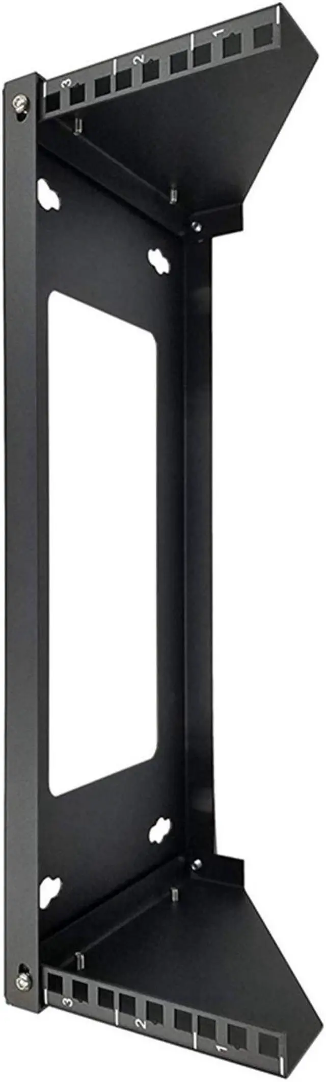 Alt view image 2 of 5 - TECHTOO Wall Mount Rack 3U Vertical & Horizontal Rack 19Inch Wall Mountable Server Rack Heavy Duty Max Load 66-150 LBS Network Open Rack for Patch Panel/Data/AV/IT/Computer & Studio Equipment (3U)