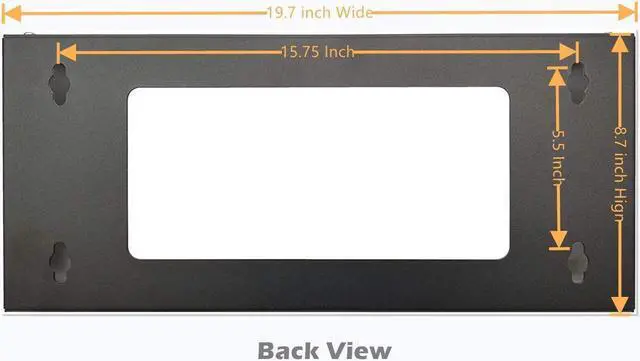 Alt view image 3 of 5 - TECHTOO Wall Mount Rack 3U Vertical & Horizontal Rack 19Inch Wall Mountable Server Rack Heavy Duty Max Load 66-150 LBS Network Open Rack for Patch Panel/Data/AV/IT/Computer & Studio Equipment (3U)