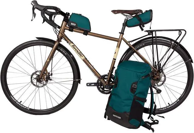 Alt view image 5 of 5 - Two Wheel Gear Commuter Laptop Backpack - Water Resistant with 15in Padded Laptop Sleeve, for Travel, Work, Biking, Hiking, and Everyday Use, 26L Tofino Blue