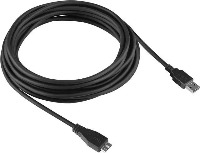 Alt view image 3 of 5 - 20ft USB Type A 3.0 to Micro-B SuperSpeed Compatible with Samsung Galaxy, Toshiba Canvio, Seagate FreeAgent and WD External Hard Drives and Canon, Fujifilm, Nikon Cameras for Tethering