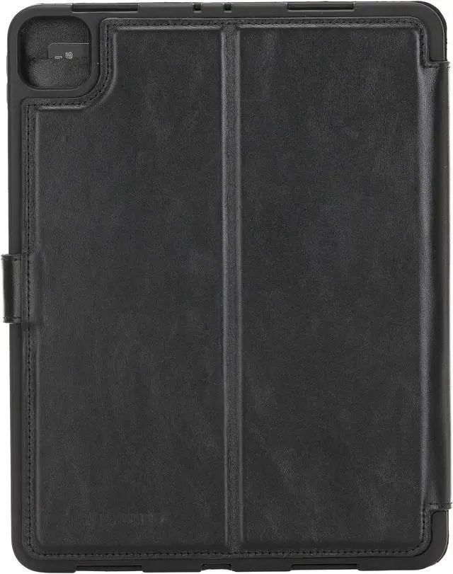 Alt view image 3 of 5 - VENITO PARMA Premium Leather Case for iPad Pro 11 inch 3rd and 2nd Generation with Pencil Holder, Handmade, Kickstand, Detachable Wallet, Full-Grain Leather, Compatible with Apple Pencil, Rustic Black