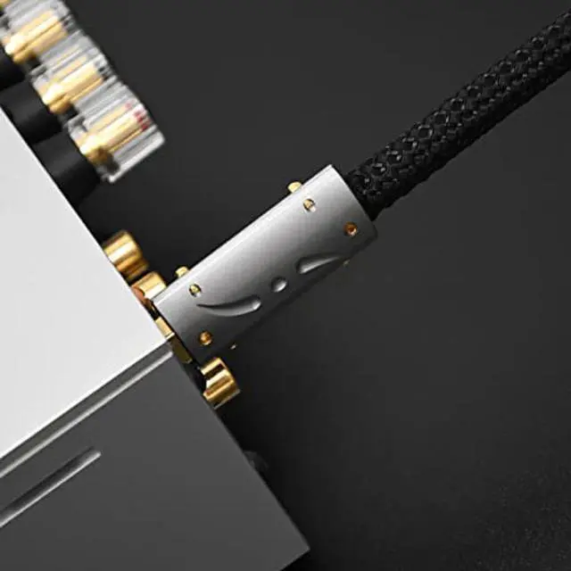 Alt view image 2 of 5 - Viborg UC01 HiFi USB Cable Silver Plated Copper USB Cord 3.3FT/1M Type A to B Audiophile USB Wire A-B DAC Decoder Printer Data Cable