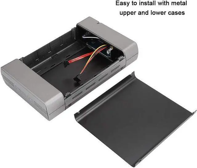 Alt view image 5 of 5 - 5.25in Hard Drive Enclosure, Portable External Drive, Optical Drive Box External USB2.0 SATA Interface Computer Accessories(US)