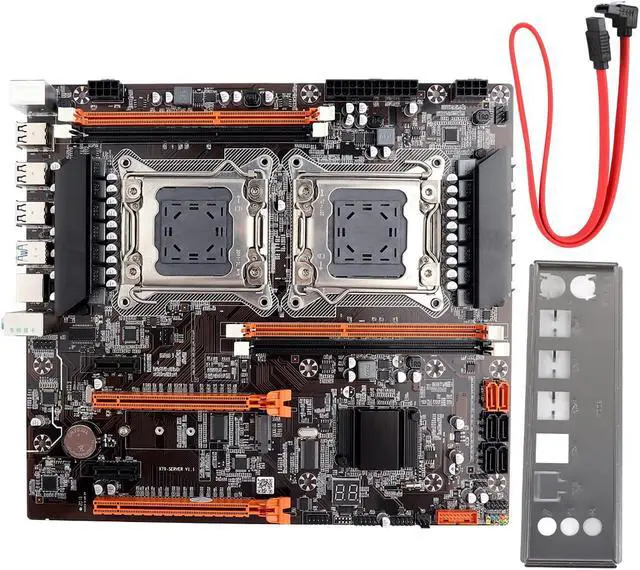 Main image of Wendry Desktop Motherboard,Built-in Rear 2 x USB3.0/Gigabit LAN Card X79,DDR3 Four-Channel Memory,with SATA Cable(Dual Socket)