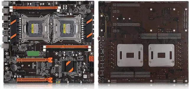 Alt view image 3 of 5 - Wendry Desktop Motherboard,Built-in Rear 2 x USB3.0/Gigabit LAN Card X79,DDR3 Four-Channel Memory,with SATA Cable(Dual Socket)