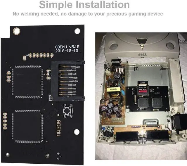 Alt view image 4 of 5 - Wendry Replacement Optical Drive Board, Optical Drive Simulation Board Card Repair Part V5.15 for DC DreamcastHost Game