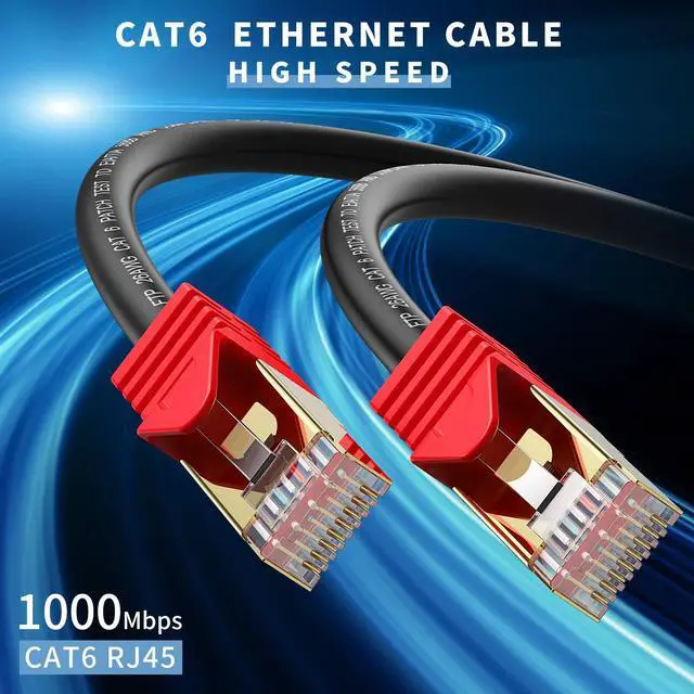 Alt view image 2 of 5 - XXONE Outdoor Cat 6 Ethernet Cable 250ft, 26AWG Heavy-Duty Cat6 Networking Cord Patch Cable RJ45 LAN Wire Cable FTP Waterproof Direct Burial