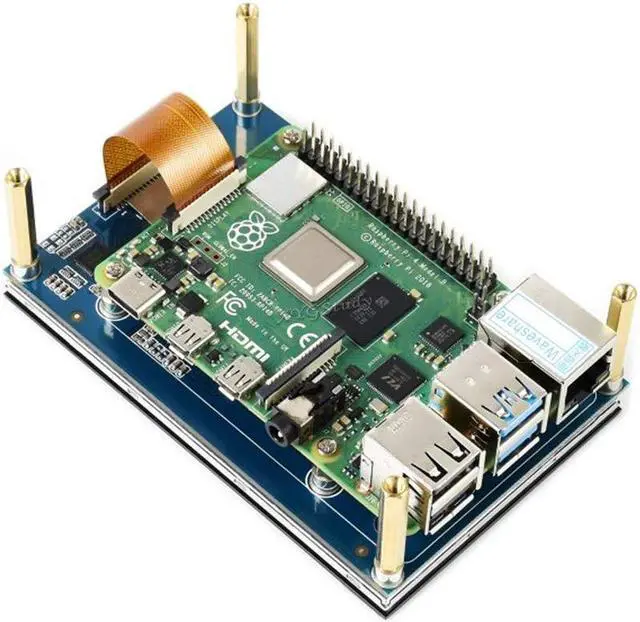 Alt view image 5 of 5 - XYGStudy 4.3inch for Raspberry Pi IPS LCD Capacitive Touch Display Screen 800×480 4.3inch IPS Wide Angle MIPI DSI Interface for Raspberry Pi 4 3 2 Model B B+ A+ Raspbian Retropie Ubuntu Driver Free