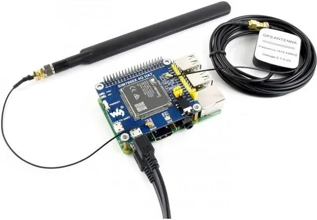 Main image of 4G 3G 2G GSM GPRS GNSS HAT Based on SIM7600G-H LTE CAT4 150Mbps Wireless Communication Telephone Call SMS Positioning for Raspberry Pi 4 3 2 Model B B+ Zero W WH Jetson Nano (Global Version)@XYGStudy