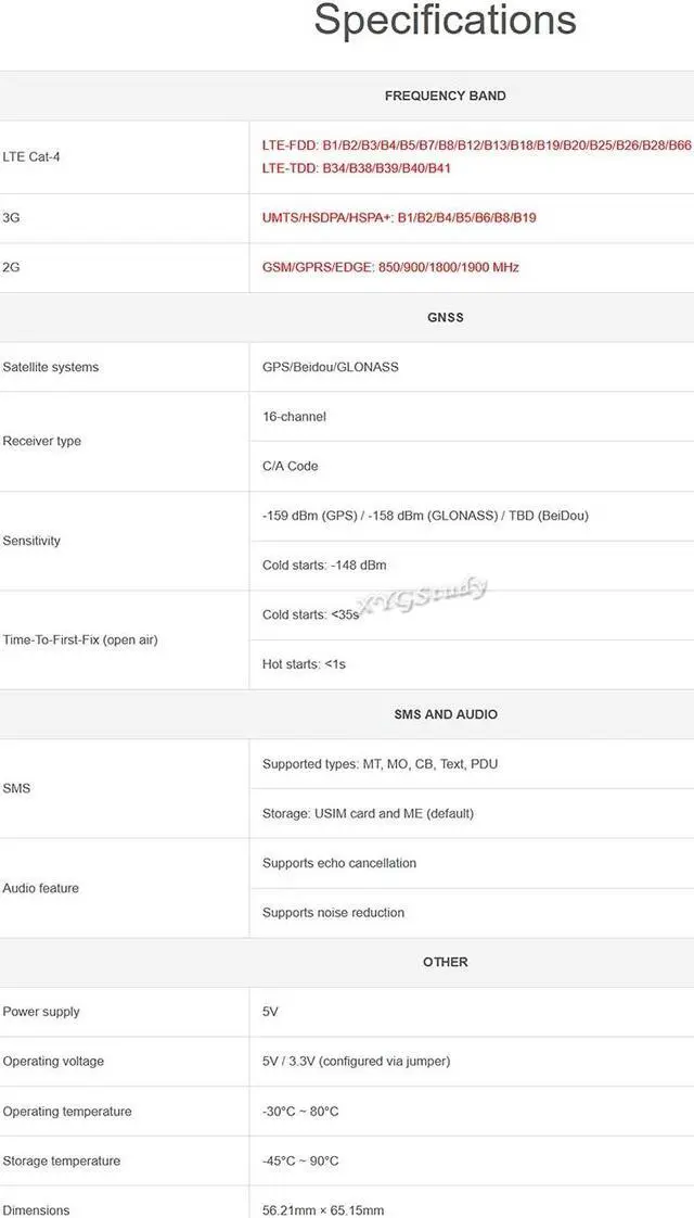 Alt view image 3 of 5 - 4G 3G 2G GSM GPRS GNSS HAT Based on SIM7600G-H LTE CAT4 150Mbps Wireless Communication Telephone Call SMS Positioning for Raspberry Pi 4 3 2 Model B B+ Zero W WH Jetson Nano (Global Version)@XYGStudy
