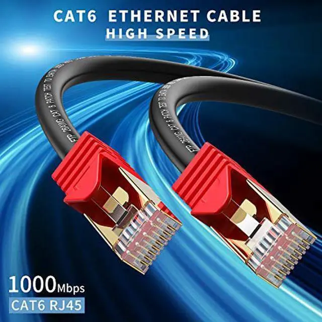 Alt view image 2 of 5 - XXONE Outdoor Cat 6 Ethernet Cable 300ft, 26AWG Heavy-Duty Cat6 Networking Cord Patch Cable RJ45 LAN Wire Cable FTP Waterproof Direct Burial