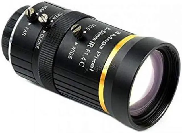 Alt view image 4 of 5 - Adjustable Focal Length Industrial 8-50mm C-Mount Zoom Lens for Raspberry Pi HQ Camera, Flexible Zoom in/Out Angle of View for Pi 4 3 B B+ Zero @XYGStudy