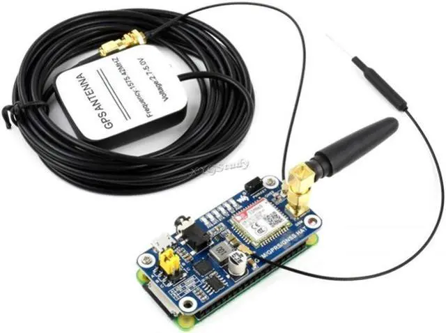 Alt view image 4 of 5 - for Raspberry Pi GSM/GPRS/GNSS Bluetooth HAT Module SMS GPS UART Based on SIM868 for Raspberry Pi 4B/3B/3B+/2B/Zero/Zero W Support Phone Call Speaker Global Position Transfer Data @XYGStudy