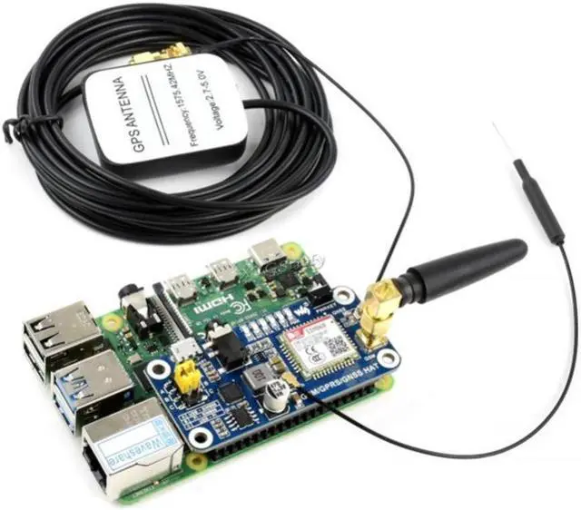 Alt view image 5 of 5 - for Raspberry Pi GSM/GPRS/GNSS Bluetooth HAT Module SMS GPS UART Based on SIM868 for Raspberry Pi 4B/3B/3B+/2B/Zero/Zero W Support Phone Call Speaker Global Position Transfer Data @XYGStudy