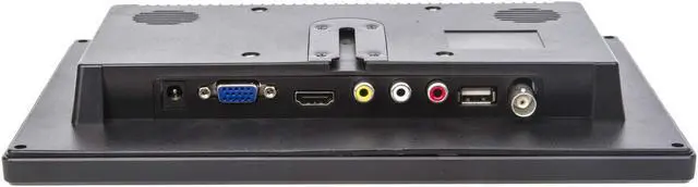 Alt view image 3 of 4 - Yasoca 10.1 inch Small Portable Laptop Computer Monitor with HDMI VGA Port; Raspberry pi Display Screen Monitor; CCTV Monitor HD 1024x600 with Dual Speakers, MP5 USB Port, Remote(10 Inch) Gaming Monit