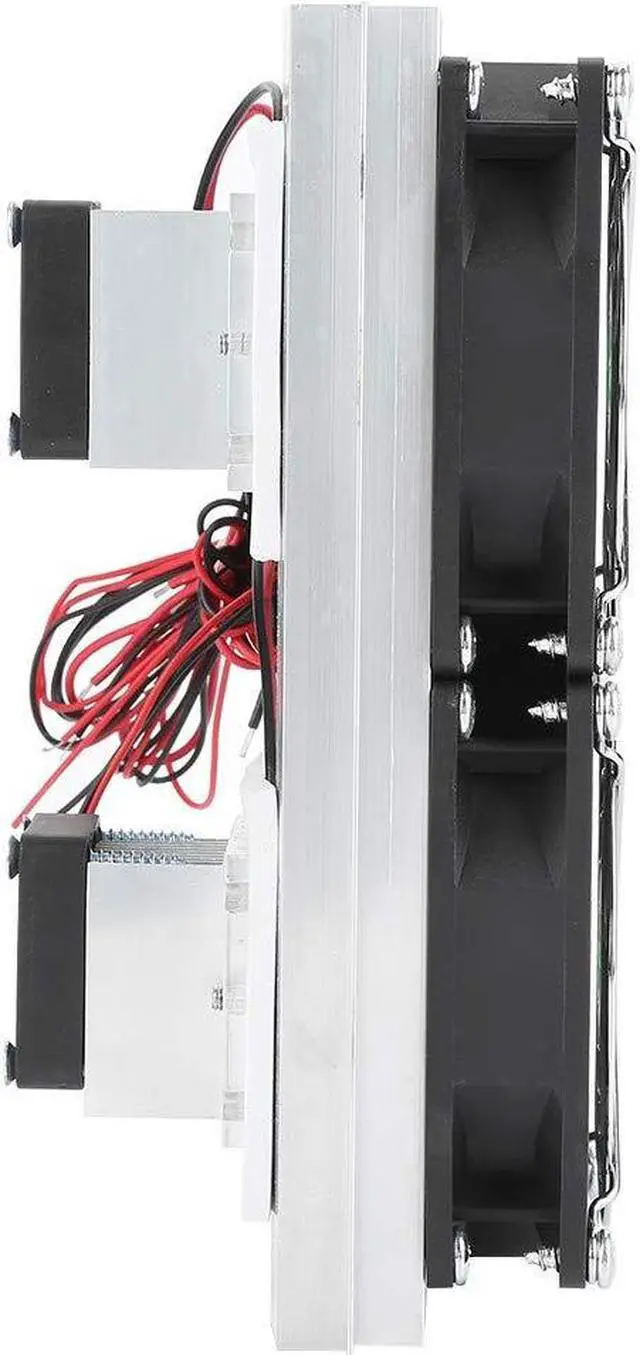 Alt view image 2 of 5 - 12V Compact Refrigeration Cooling Systems Air Conditioning Systems with Miniature,Thermoelectric Cooler,Semiconductor Refrigeration Cooling Device Thermoelectric Cooler 12A 12V DIY Refrigeration