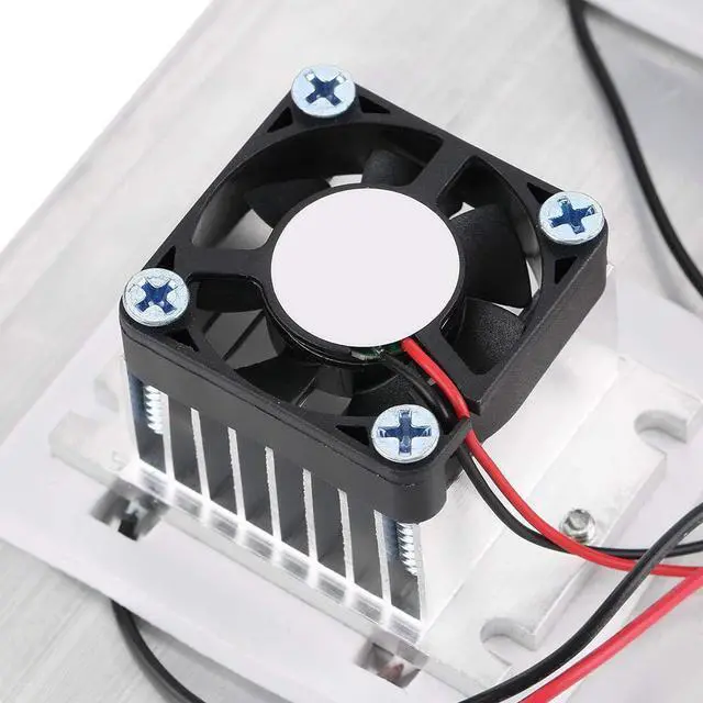 Alt view image 5 of 5 - 12V Compact Refrigeration Cooling Systems Air Conditioning Systems with Miniature,Thermoelectric Cooler,Semiconductor Refrigeration Cooling Device Thermoelectric Cooler 12A 12V DIY Refrigeration