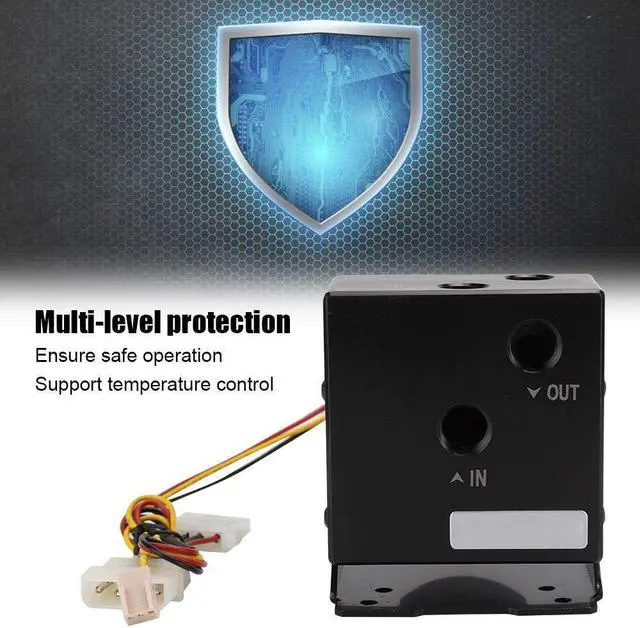 Alt view image 5 of 5 - Water Cooling Pump,DC 12V PC CPU Water Cooling System Tool,1200L / H PC Water Cooling Integrated Mute with Bracket