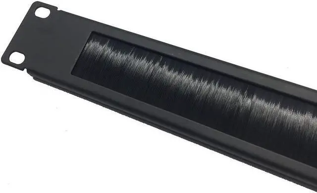 Alt view image 3 of 5 - QiaoYoubang 5 Pack 1U Brush Cable Manager Horizontal Rack Mount Cable Management Strip Panel for 19-inch Server Rack or Network Cabinet