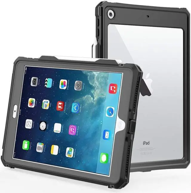 Main image of SaharaCase Water-Resistant Case for Apple iPad 10.2" (7th Gen 2019) and (8th Gen 2020) [Shockproof Bumper] Heavy Duty Military Tested IP68 Water Resistant Rugged Protection Antislip - Black