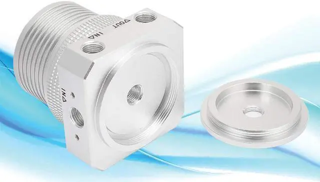 Alt view image 2 of 5 - Aluminum Alloy PC Computer Water Cooling Pump Cover Set Computers Pump Cover Dissipates Heat Quickly, Support 60MM Male Thread Water, Silver