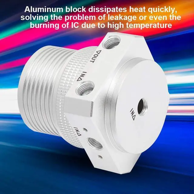 Alt view image 3 of 5 - Aluminum Alloy PC Computer Water Cooling Pump Cover Set Computers Pump Cover Dissipates Heat Quickly, Support 60MM Male Thread Water, Silver