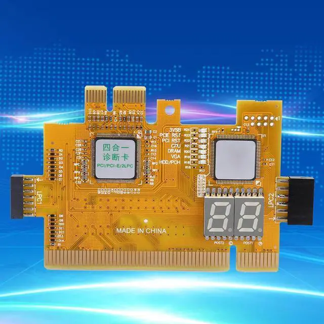 Alt view image 2 of 5 - 4in1 Multi-Function PCI-E Desktop Diagnostic Card Motherboard Testing Card PCI 2LPC Analyzer Motherboard 2Bit Debug Post Test Kit Computer Accessories