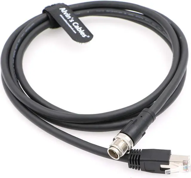 Alt view image 2 of 5 - Alvin's Cables Ethernet Cable in-Sight 8200 and 8400 Series CCB-84901-2001-02 M12 X-Coded to RJ45 Industrial Camera Shielded Cord IP67 Waterproof 6.5ft/2M