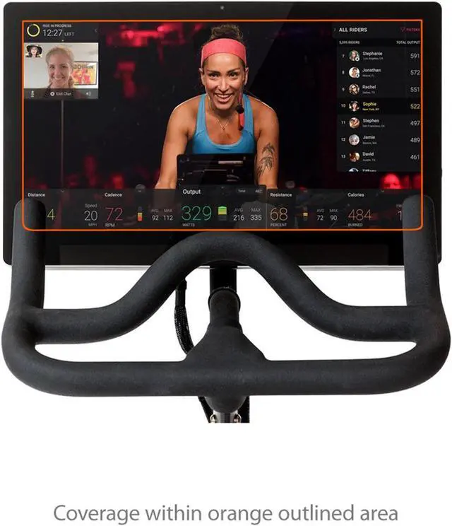 Alt view image 2 of 5 - BoxWave Screen Protector Compatible with Peloton Bike+ - ClearTouch Anti-Glare (2-Pack), Anti-Fingerprint Matte Film Skin for Peloton Bike+