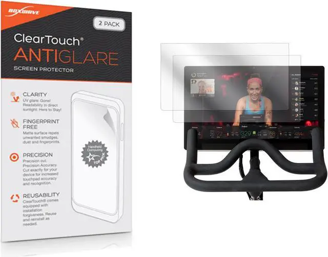 Main image of BoxWave Screen Protector Compatible with Peloton Bike+ - ClearTouch Anti-Glare (2-Pack), Anti-Fingerprint Matte Film Skin for Peloton Bike+